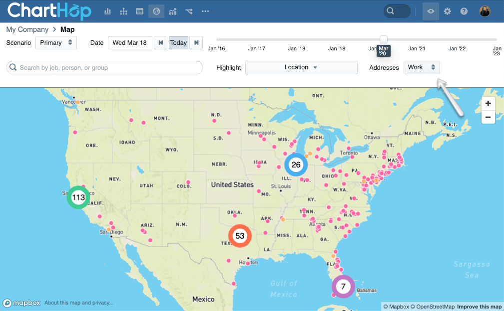 ChartHop Remote Work Map