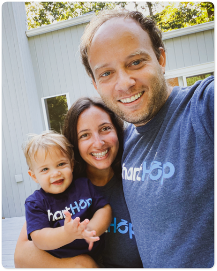 Ian White with his family