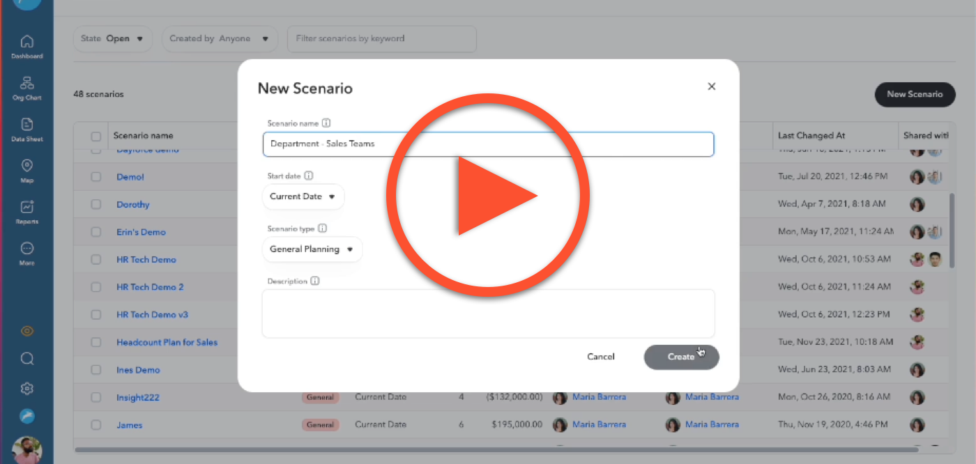 ChartHop Headcount Planning