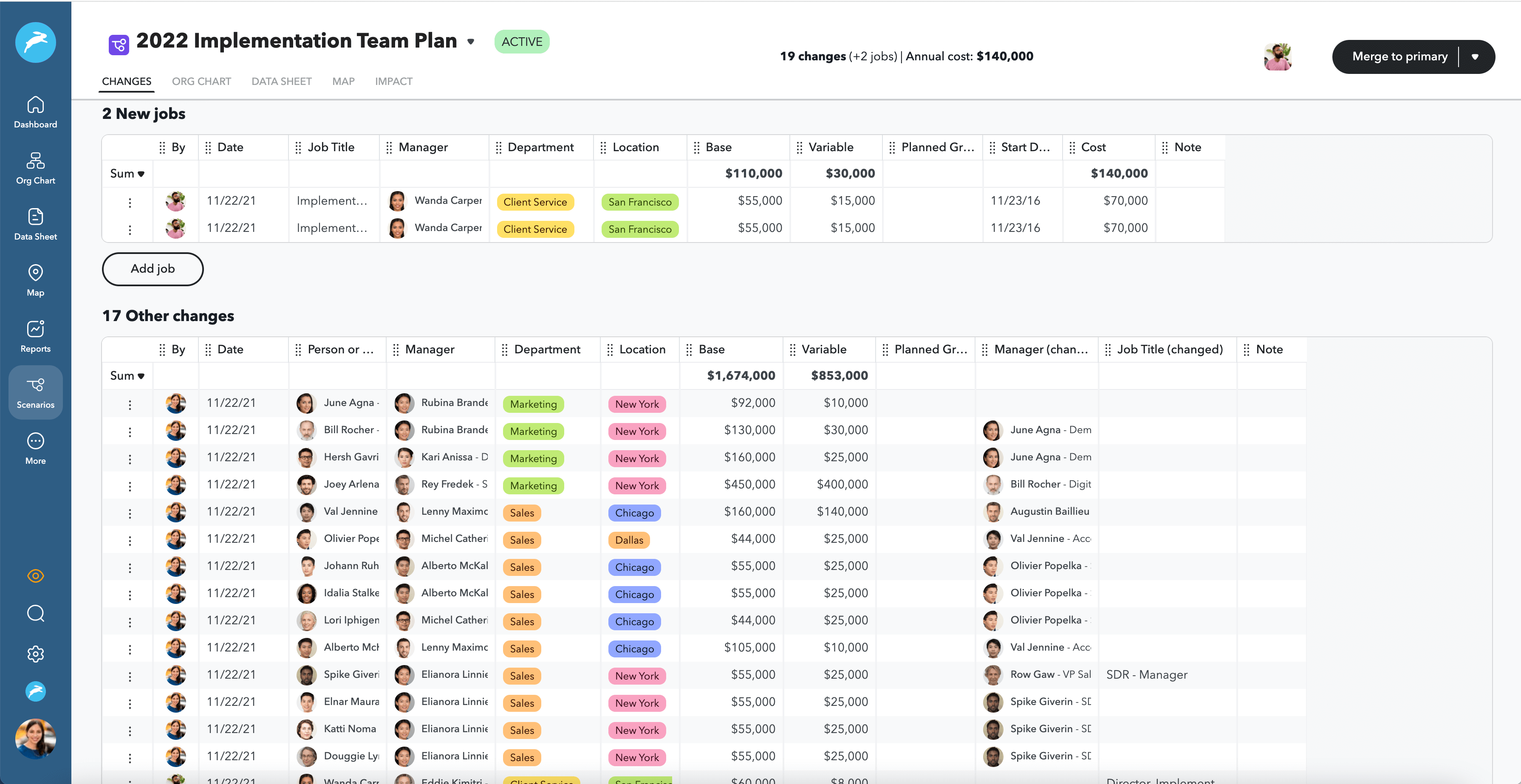Headcount planning controls and approvals in ChartHop Headcount planning controls and approvals in ChartHop