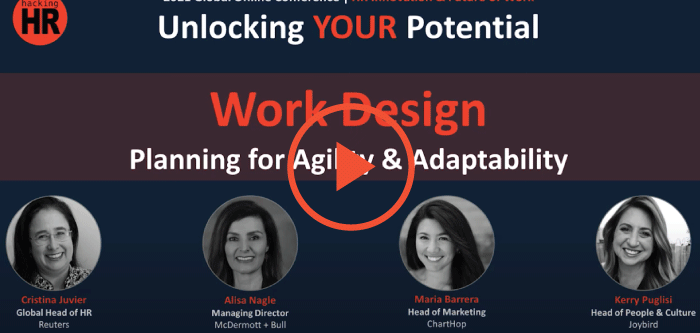 Work Design for Agility and Adaptability 