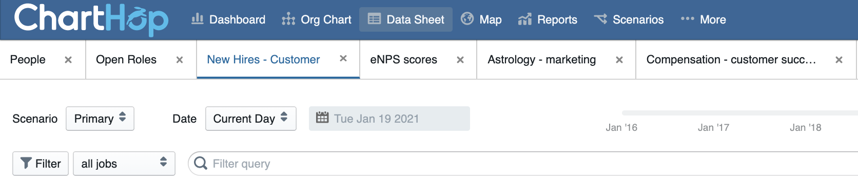 Save your Views in your data sheet
