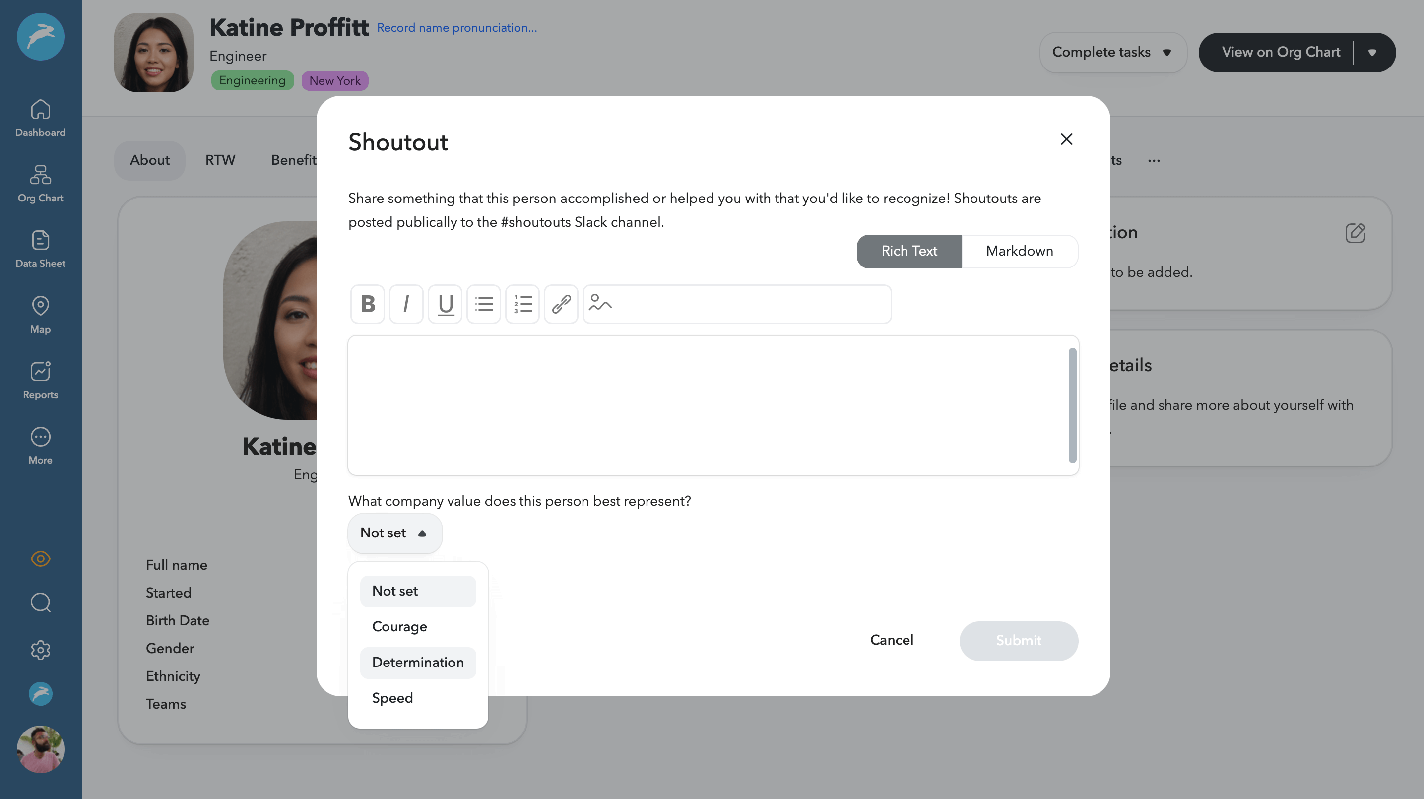 Charthop system preview
