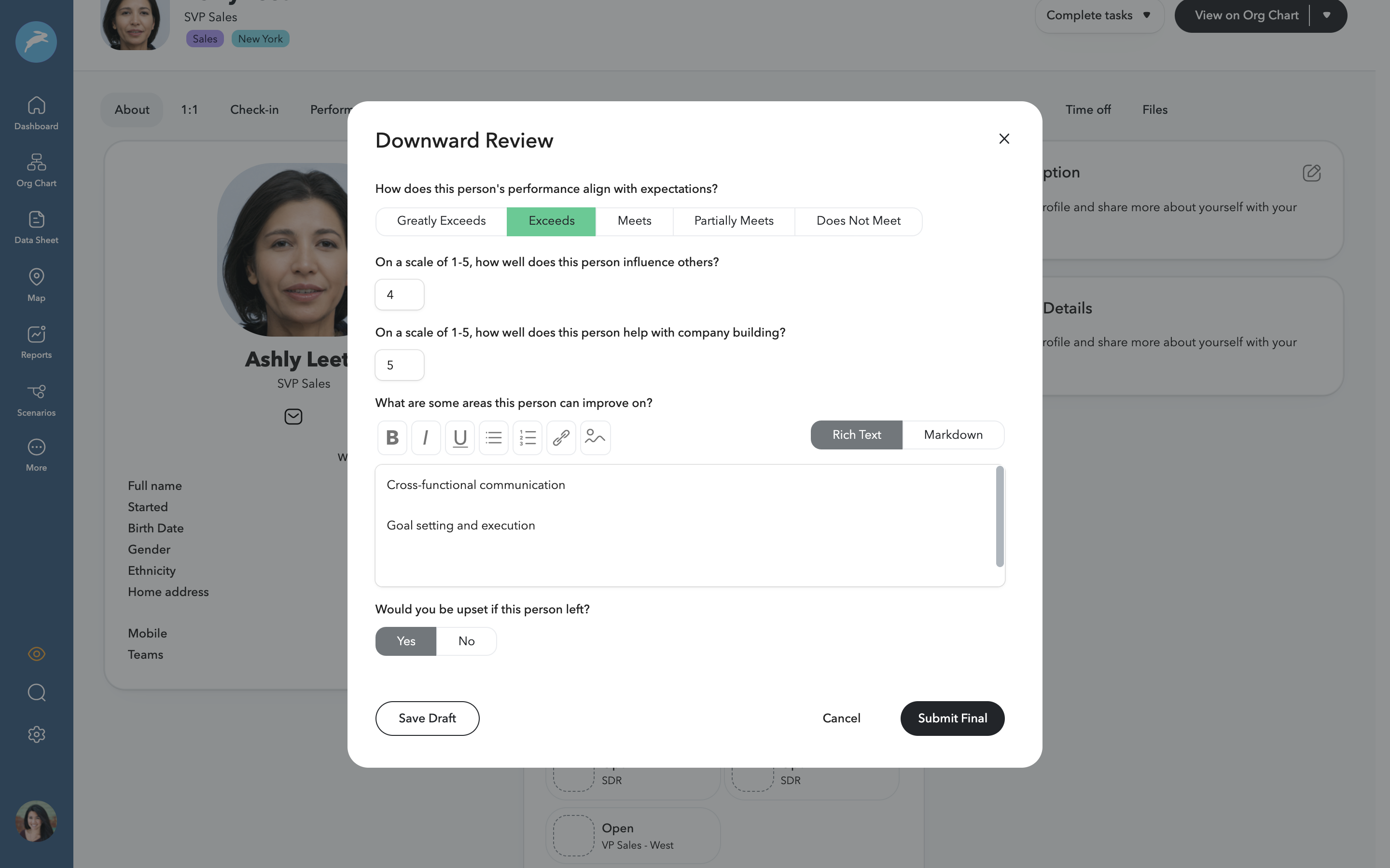 Charthop system preview
