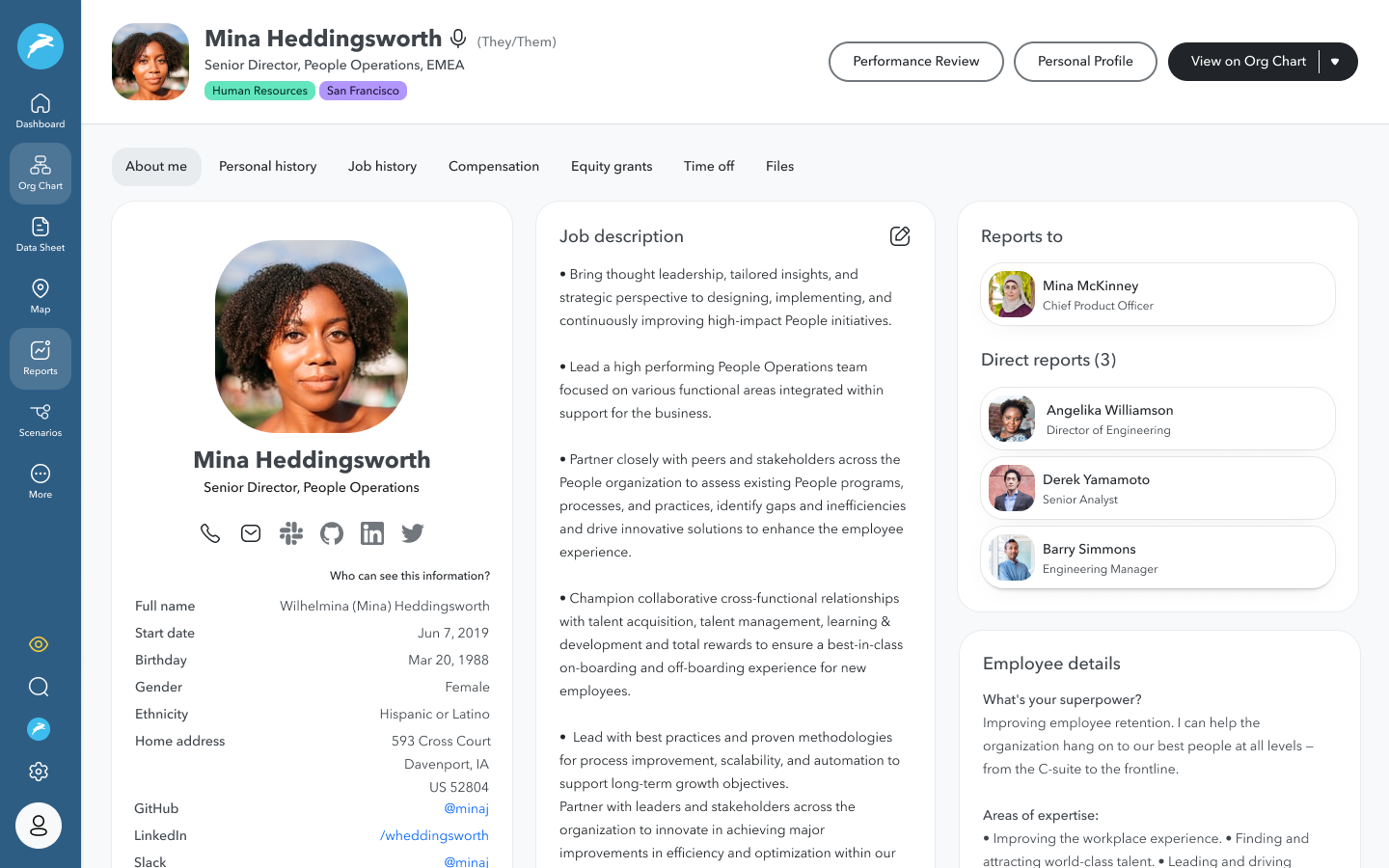 Charthop system preview