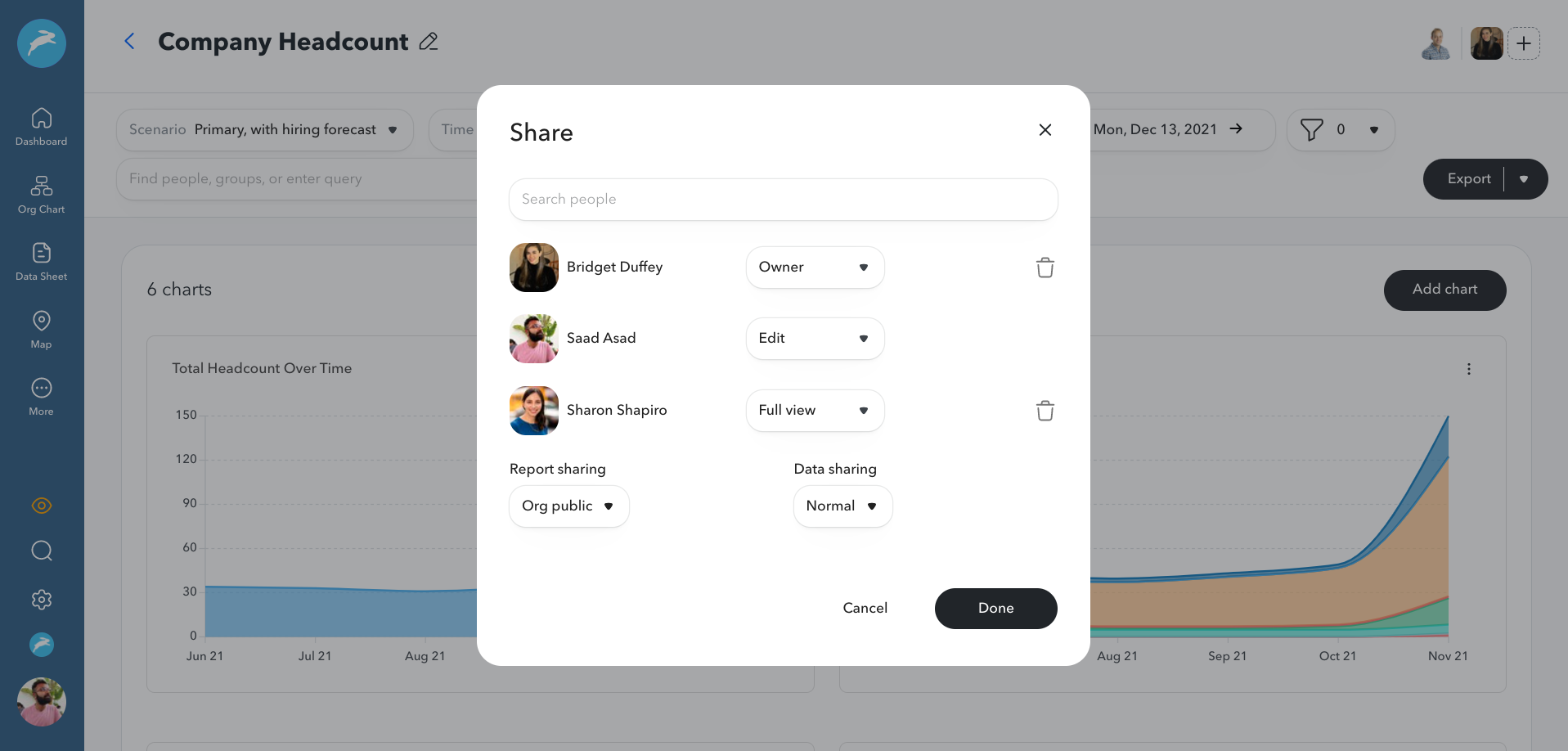 Charthop system preview